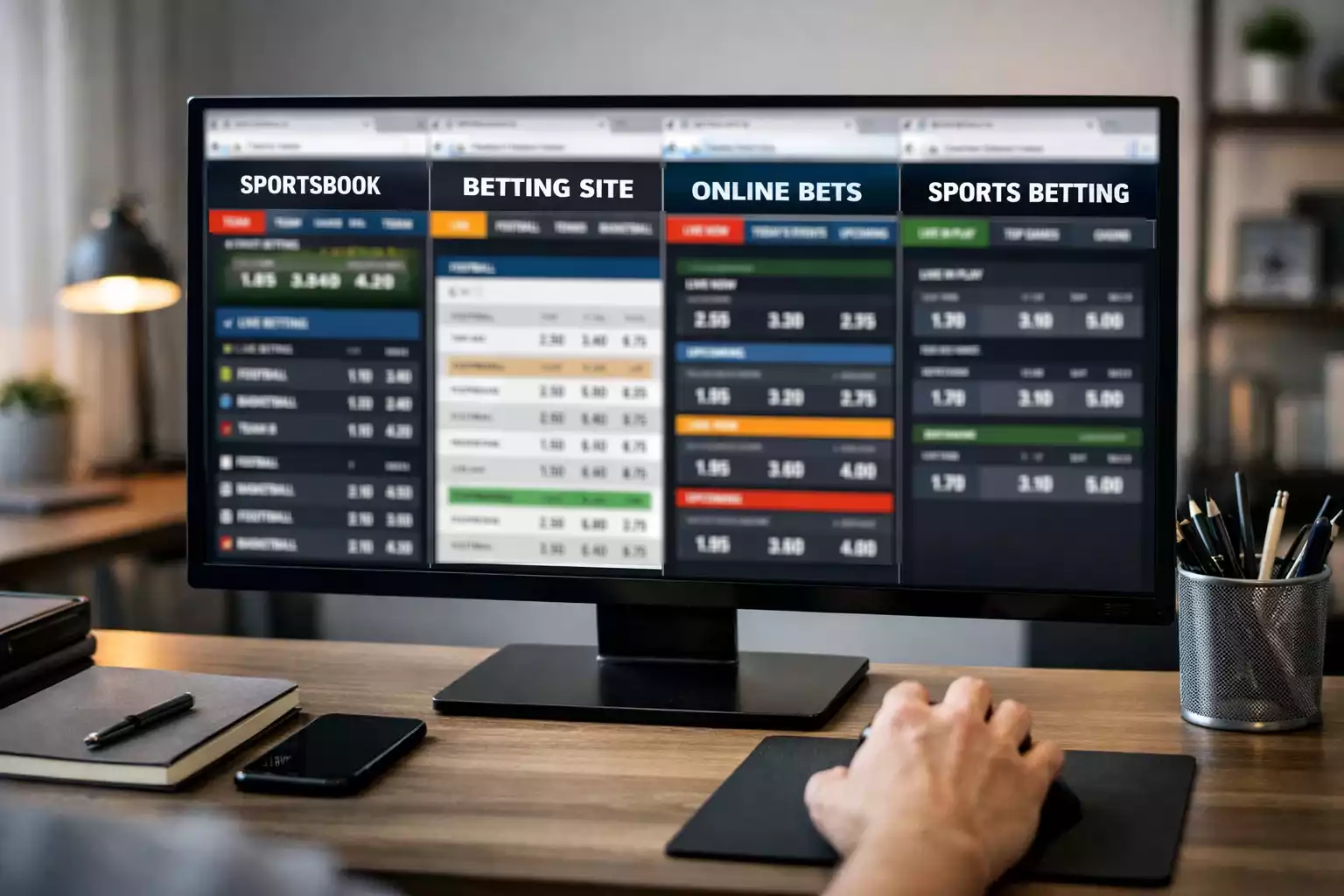 Meerdere bookmaker logo's naast elkaar voor vergelijking