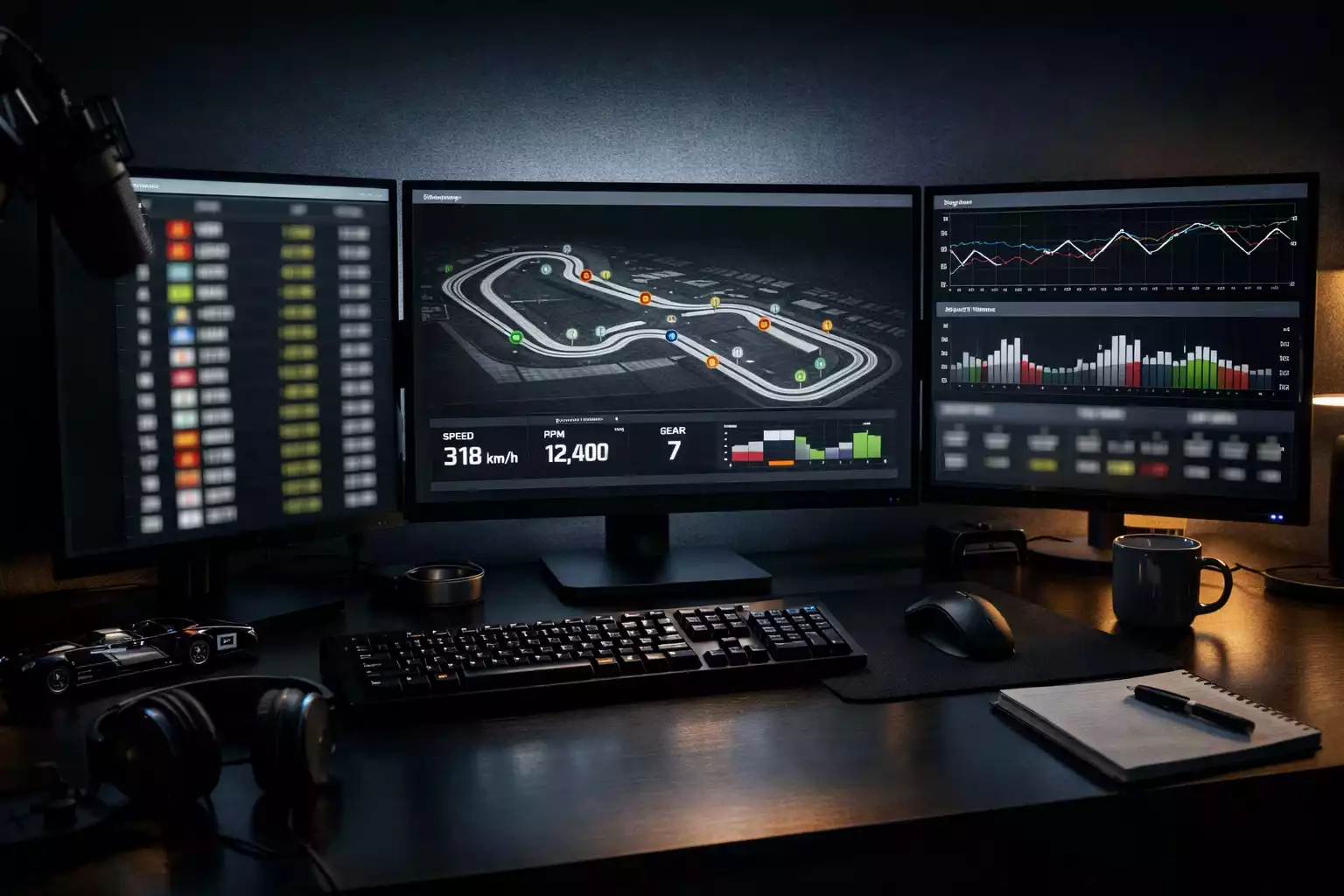 F1 TV Pro interface met live timing data en boordradio